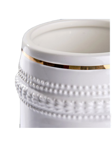 Jarra de Cerveza con aros dorados