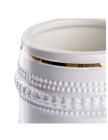 Jarra de Cerveza con aros dorados