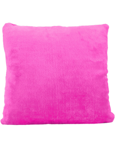 Cojín de peluche Fucsia