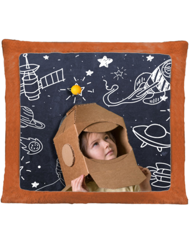 Cojín de peluche Naranja