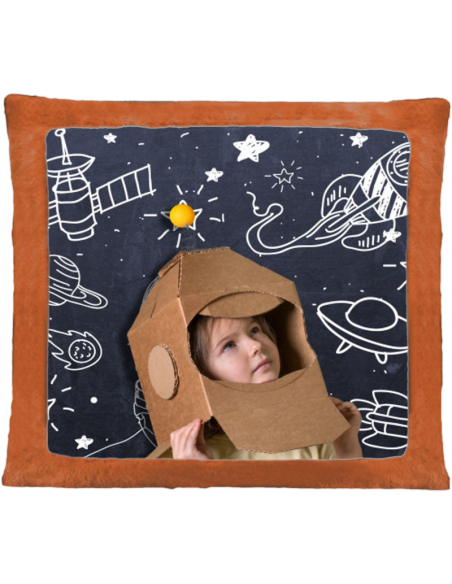 Cojín de peluche Naranja