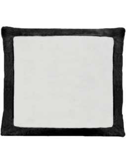 Cojín de peluche Negro