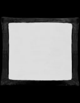 Cojín de peluche Negro