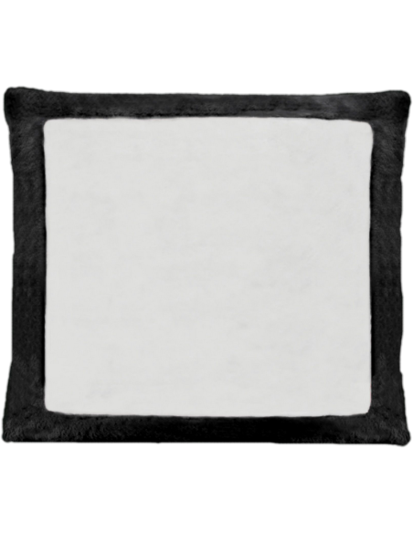 Cojín de peluche Negro