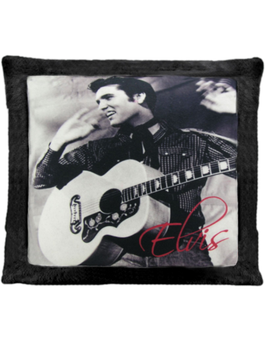 Cojín de peluche Negro