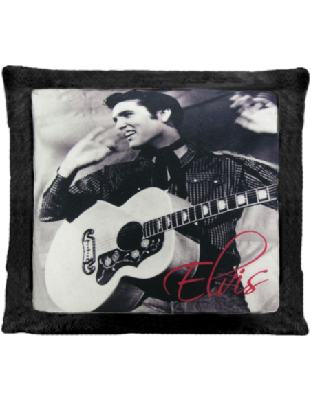 Cojín de peluche Negro