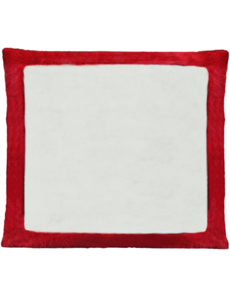 Cojín de peluche Rojo