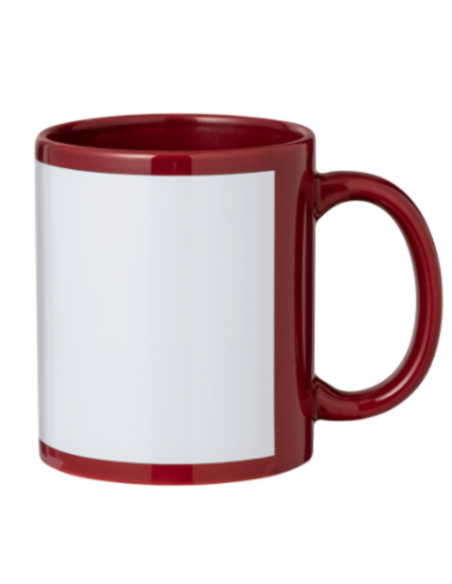 Taza de Color Burdeos