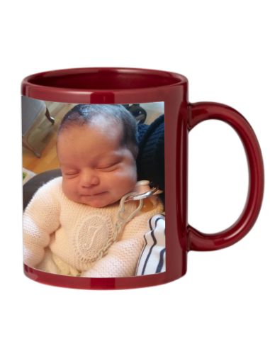 Taza de Color Burdeos