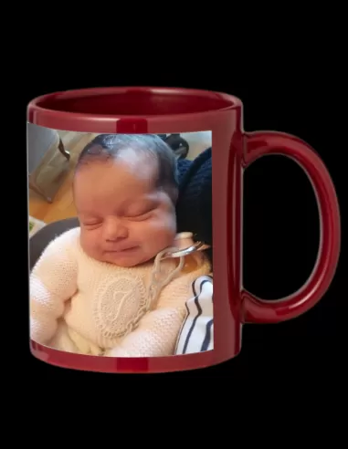 Taza de Color Burdeos