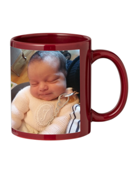 Taza de Color Burdeos