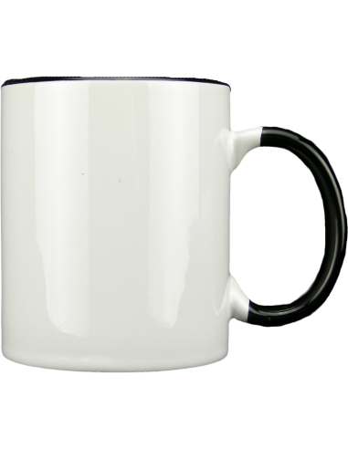 Taza blanca con interior y asa de color personalizada, fotoregalo, regalo personalizado, taza con foto
