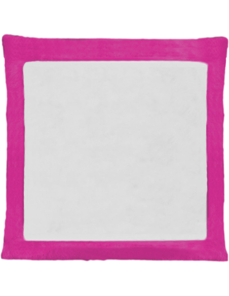 Cojín de peluche Fucsia