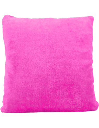 Cojín de peluche Fucsia