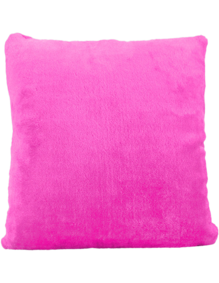 Cojín de peluche Fucsia