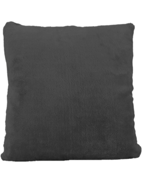 Cojín de peluche Negro