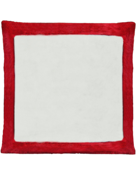 Cojín de peluche Rojo
