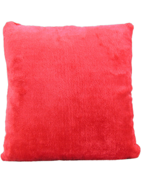 Cojín de peluche Rojo